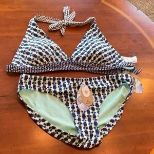 Prana bikin set, Indigo Santorini size M NWT
